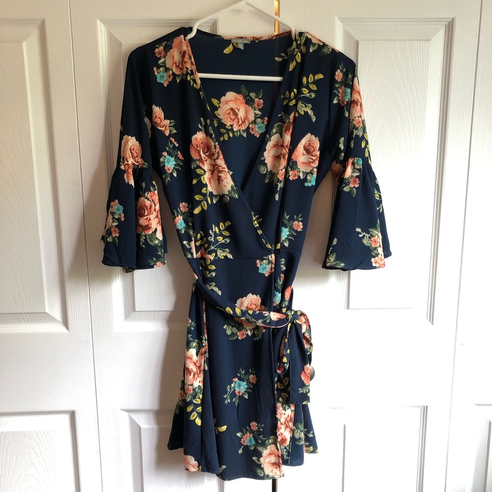 Charlotte Russe Floral Wrap Dress